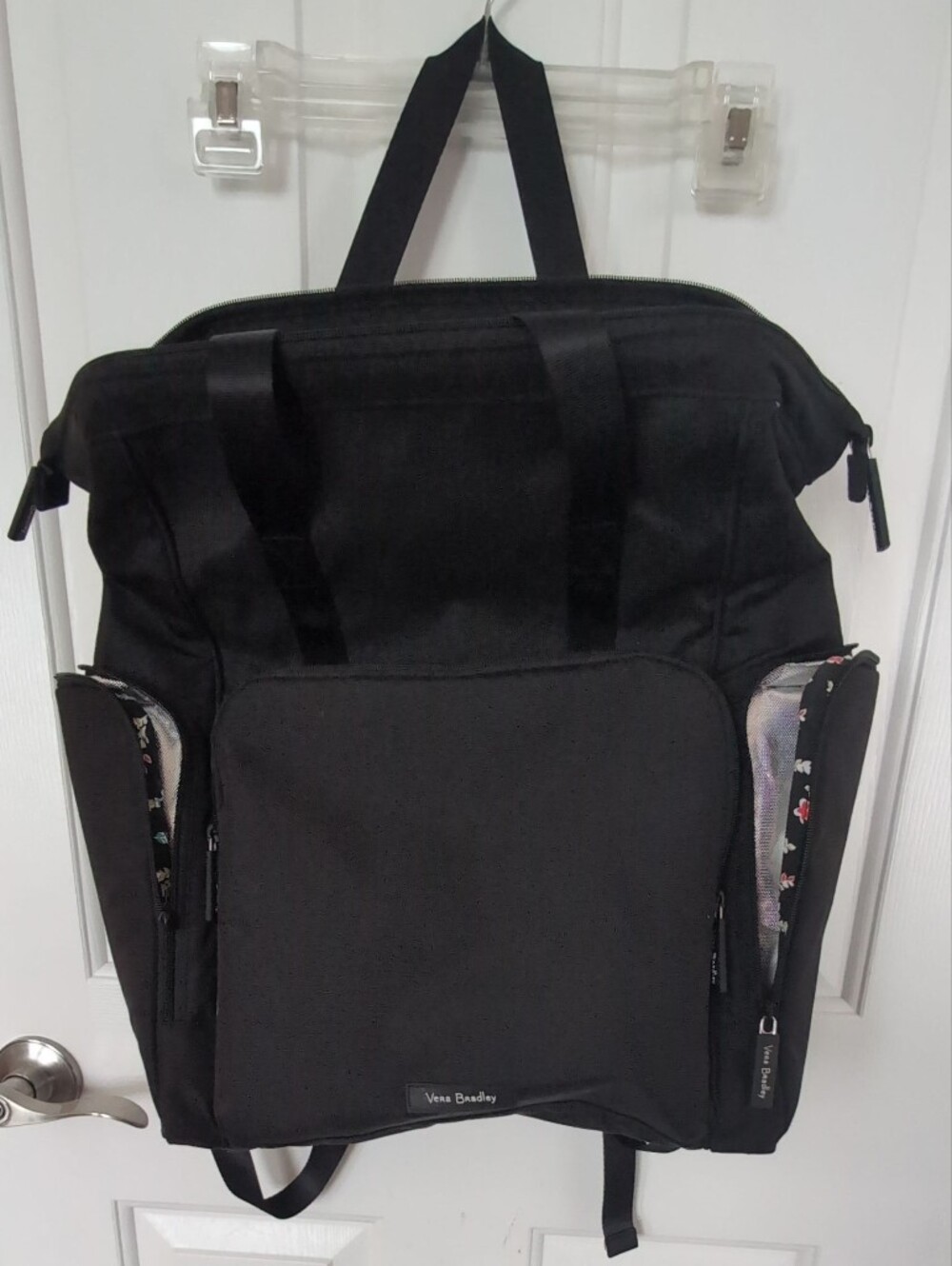Vera Bradley Black Diaper Bag, Backpack
